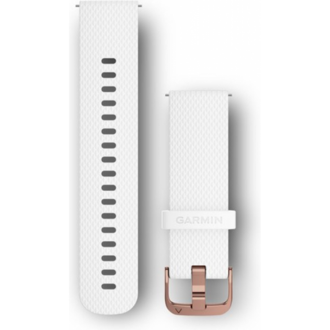 Ремешок GARMIN QUICK RELEASE BAND 20MM WHITE/ROSE GOLD/TWO SIZES INCLUDED 10089 Ремешок GARMIN QUICK RELEASE BAND 20MM WHITE/ROSE GOLD/TWO SIZES INCLUDED 10089