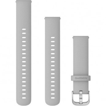 Ремешок GARMIN QUICK RELEASE BANDS (18 MM) MIST GREY WITH SILVER HARDWARE